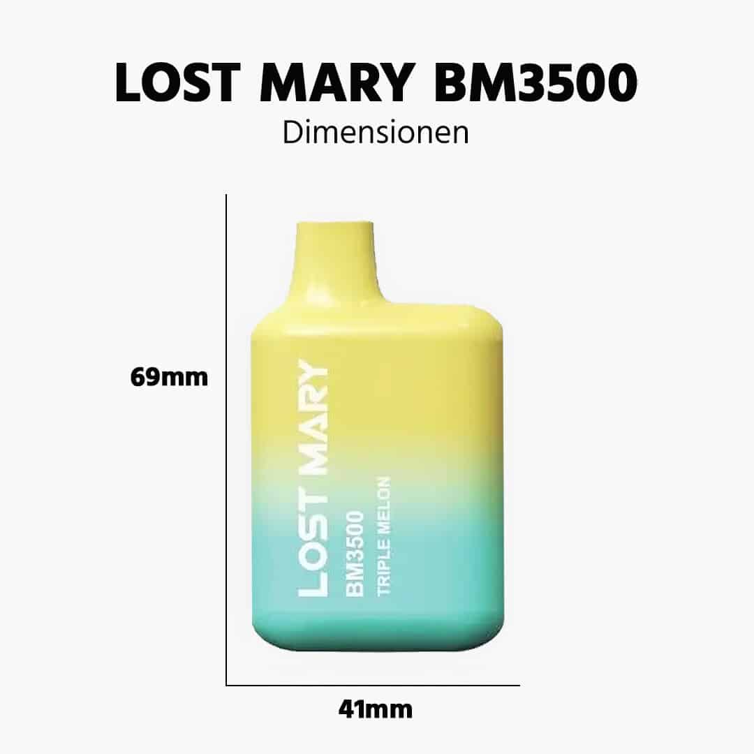 lost mary bm3500 triple melon melonen mix groesse
