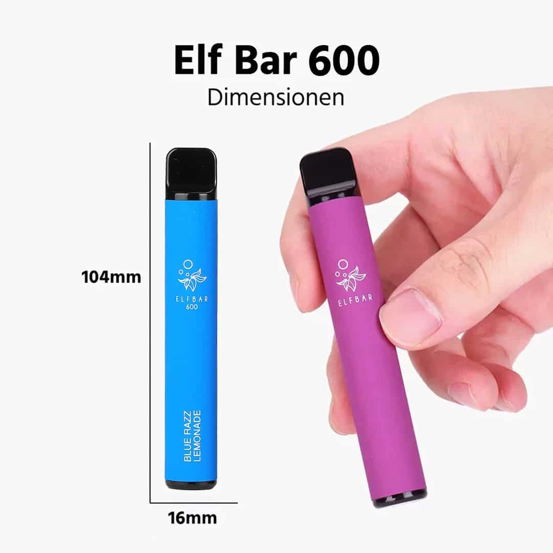 Einweg E-Zigarette - ELF BAR 600-Blue Razz Lemonade I OxyZig .de - Oxyzig