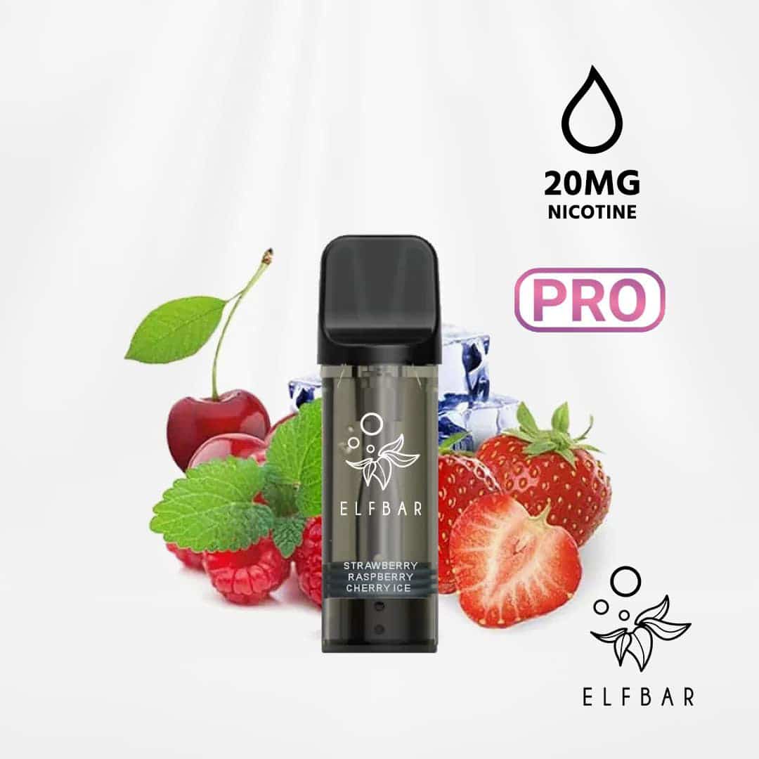 elfbar elfa pro pods strawberry raspberry cherry ice 2 ex