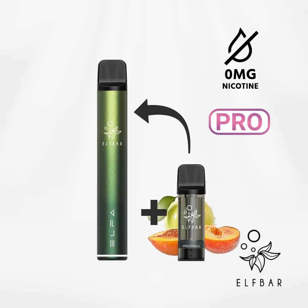 elfbar elfa pro starter kit nikotinfrei aurora green inkl 1 pod apple peach