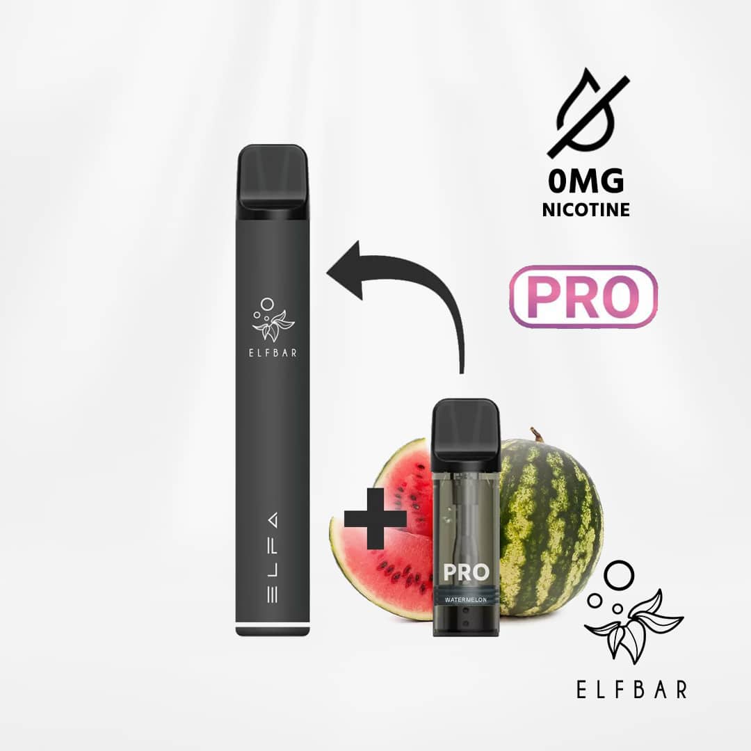 elfbar elfa pro starter kit nikotinfrei black inkl 1 pod watermelon