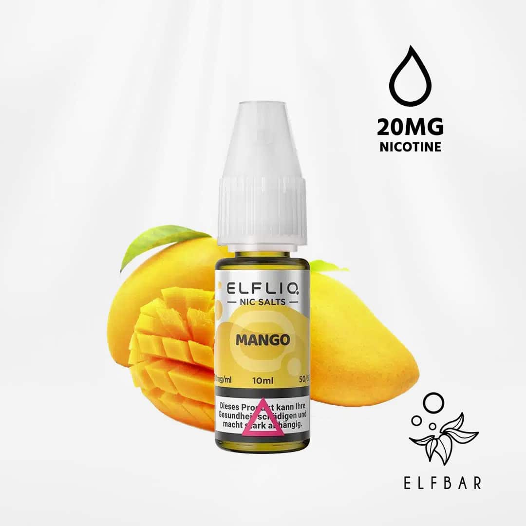liquido al sale di nicotina elf bar elfliq mango